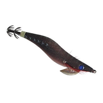 Black Magic Squid Snatcher Squid Jig Natural Size 2.5 95mm Black/Red
