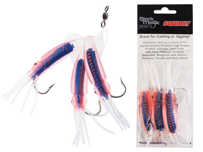 Black Magic Squidly Rig 12cm Blue Orange