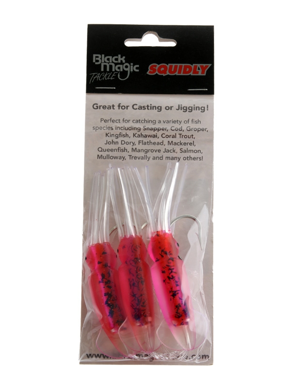 Black Magic Squidly Rig 12cm Pink / Orange