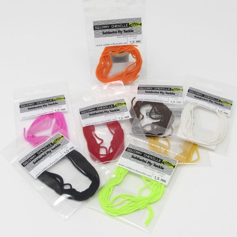 Soldarini Squirmy Chenille Fluoro Pink