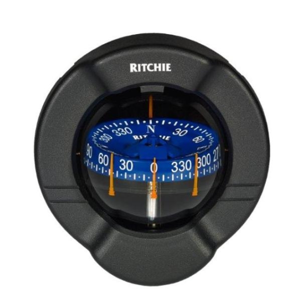 Ritchie Venture SR-2 Bulkhead Mount Boat Compass Black