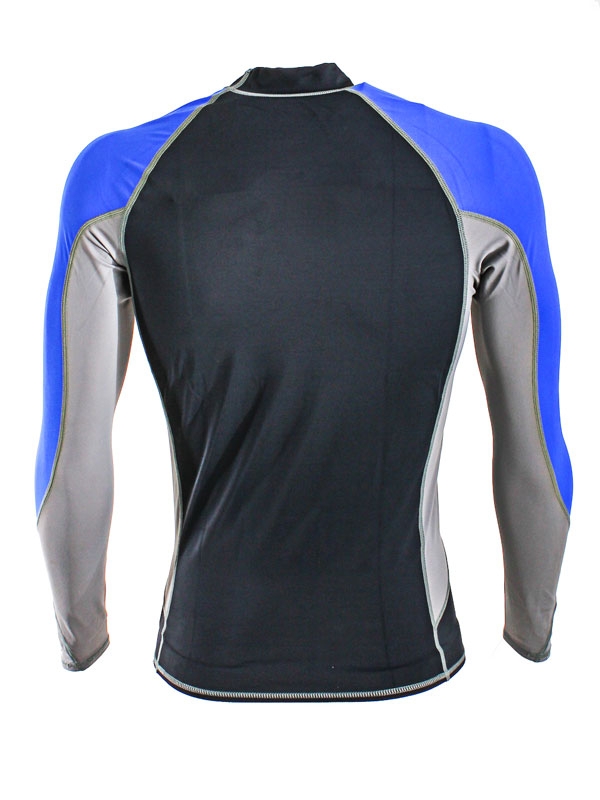Aropec Myth Lycra Mens Long Sleeve Rash Top Blue XL