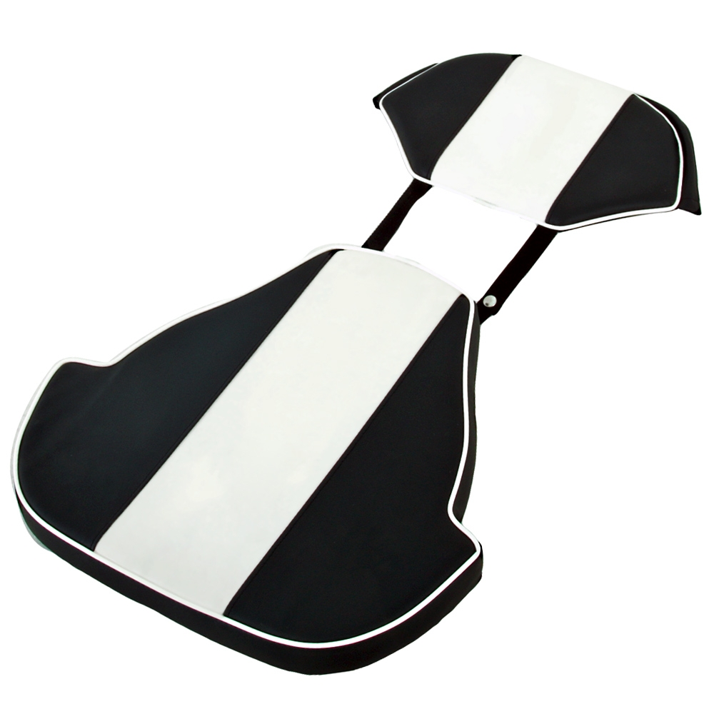 Hi-Tech Upholstery for 3000 Boat Seat Black/White
