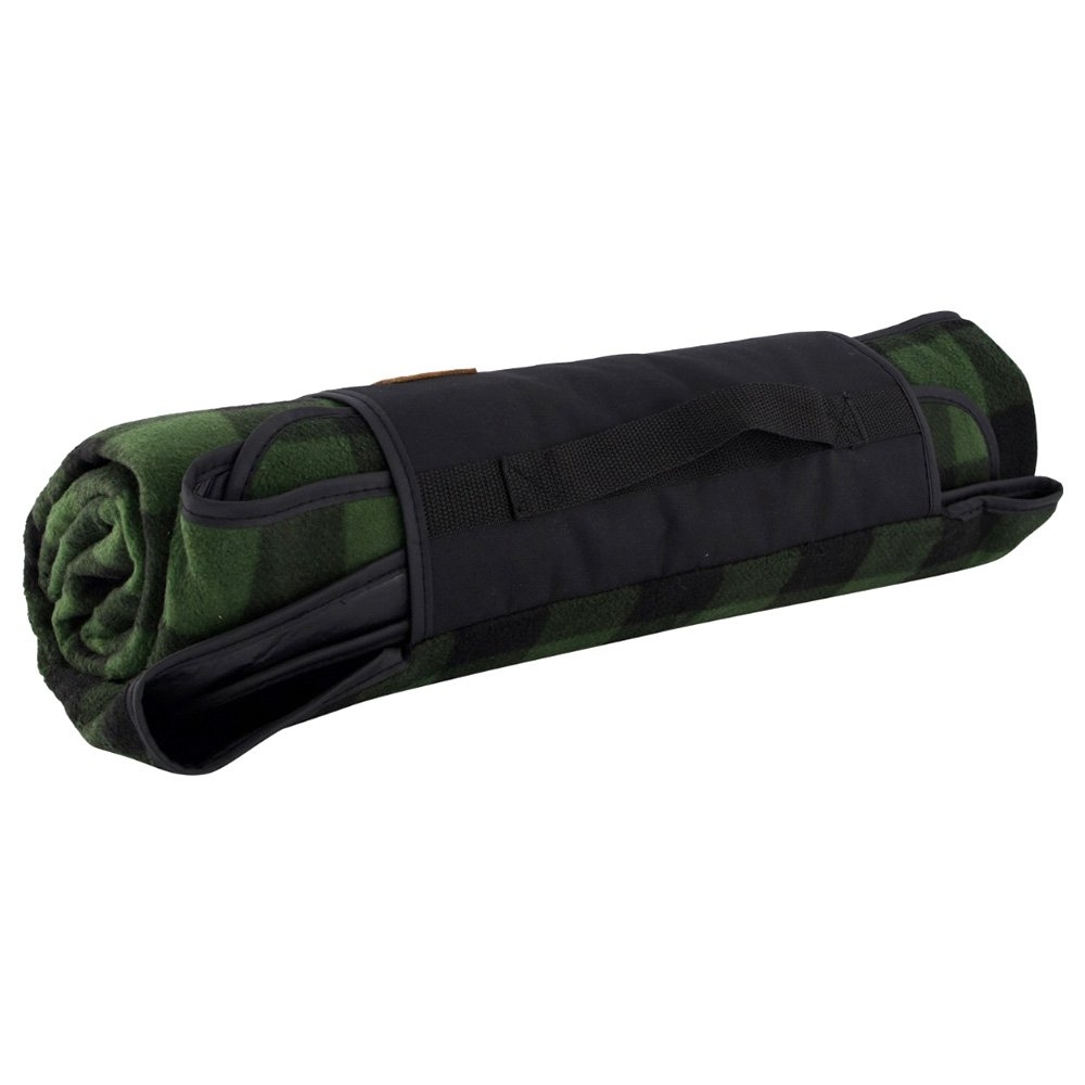 Swanndri Fleece Picnic Blanket V2 Olive/Black Check