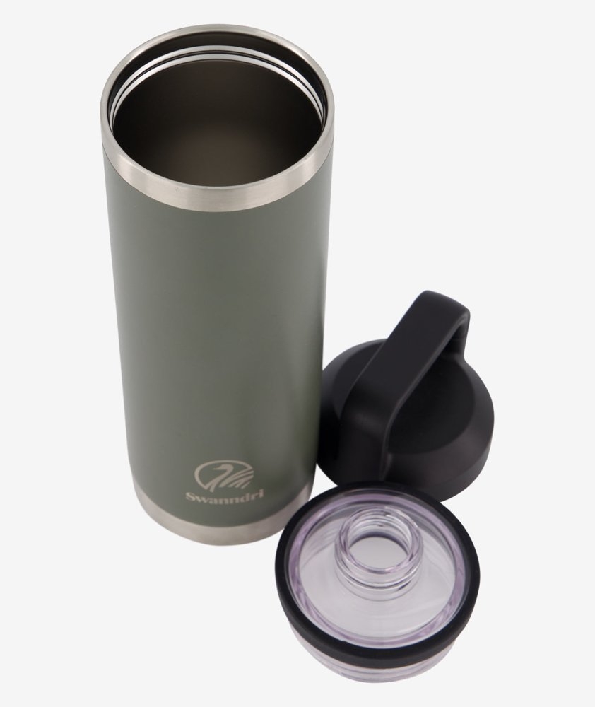 Swanndri Insulated Water Bottle 600ml Dark Olive