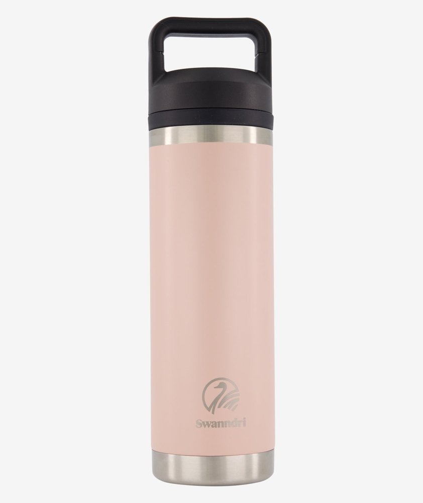 Swanndri Insulated Water Bottle 600ml Pink Salt