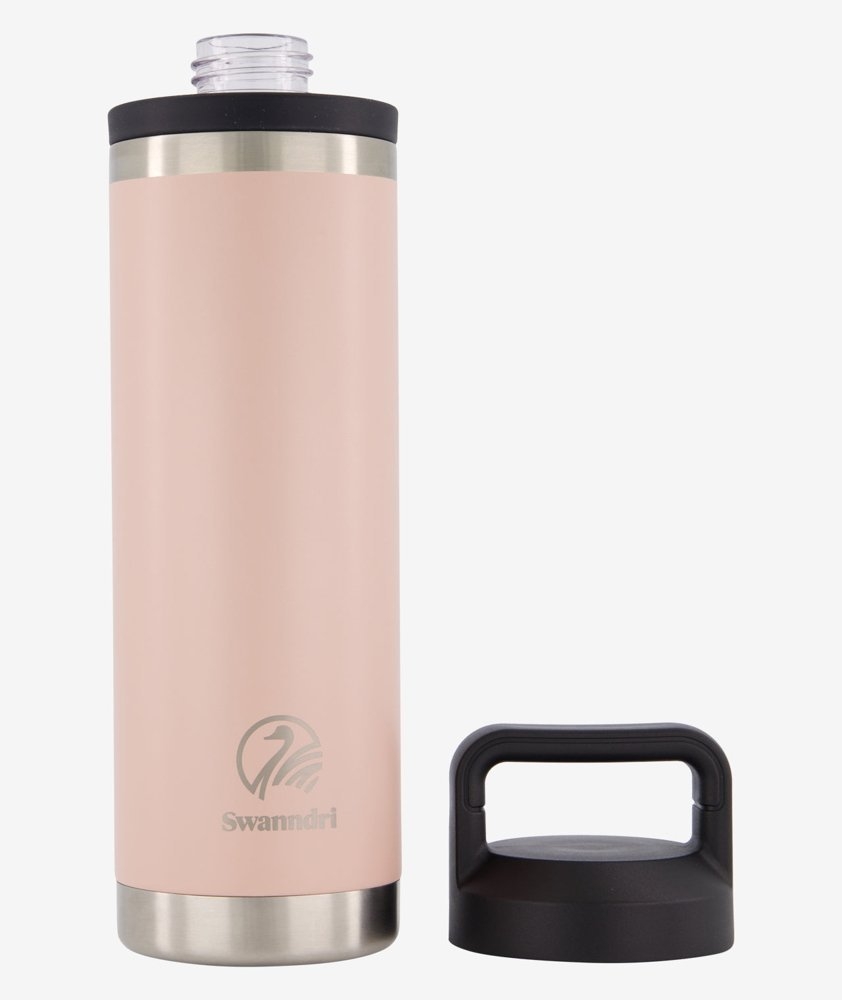Swanndri Insulated Water Bottle 600ml Pink Salt