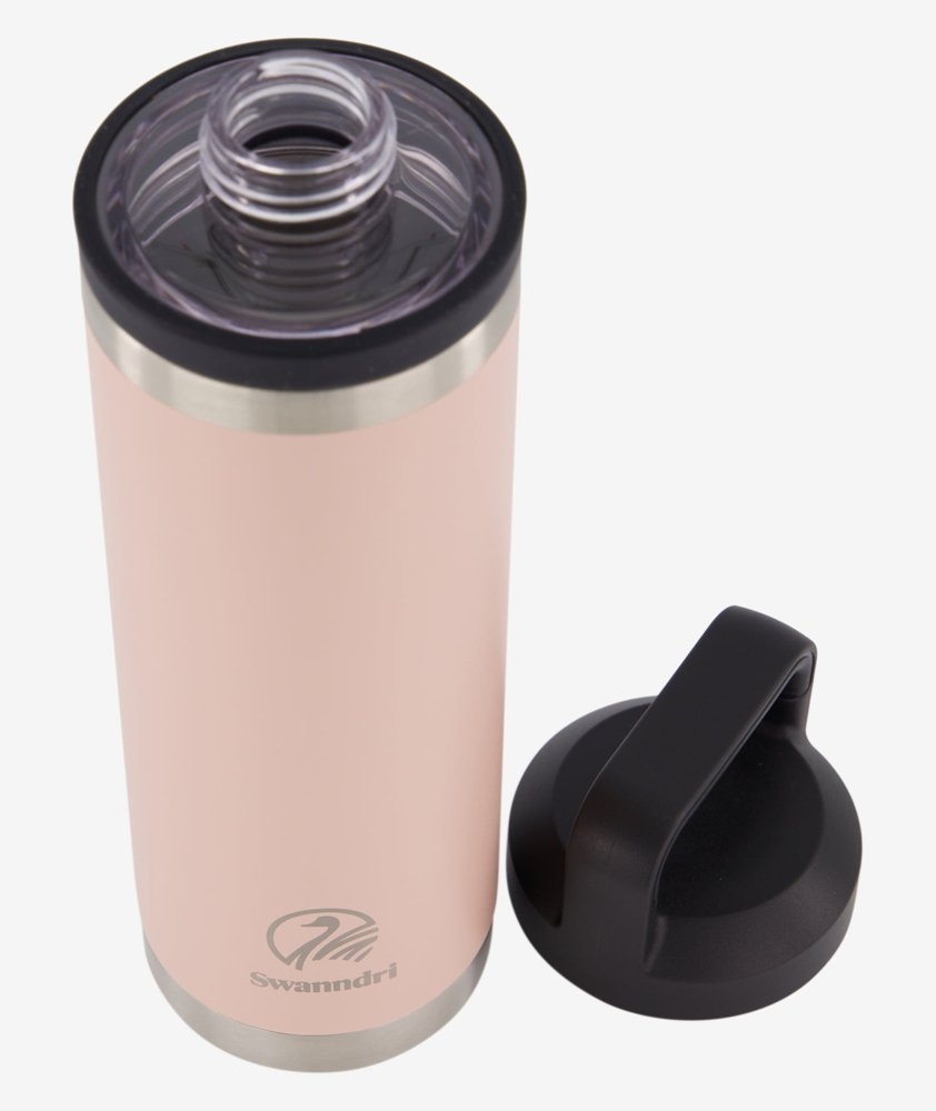 Swanndri Insulated Water Bottle 600ml Pink Salt