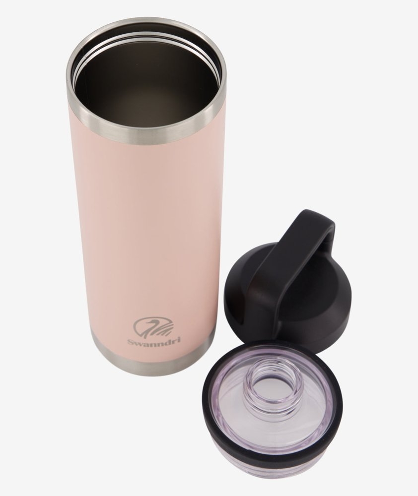 Swanndri Insulated Water Bottle 600ml Pink Salt