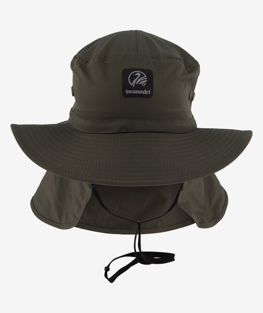 Swanndri Explorer Crushable Sun Hat Olive/Black