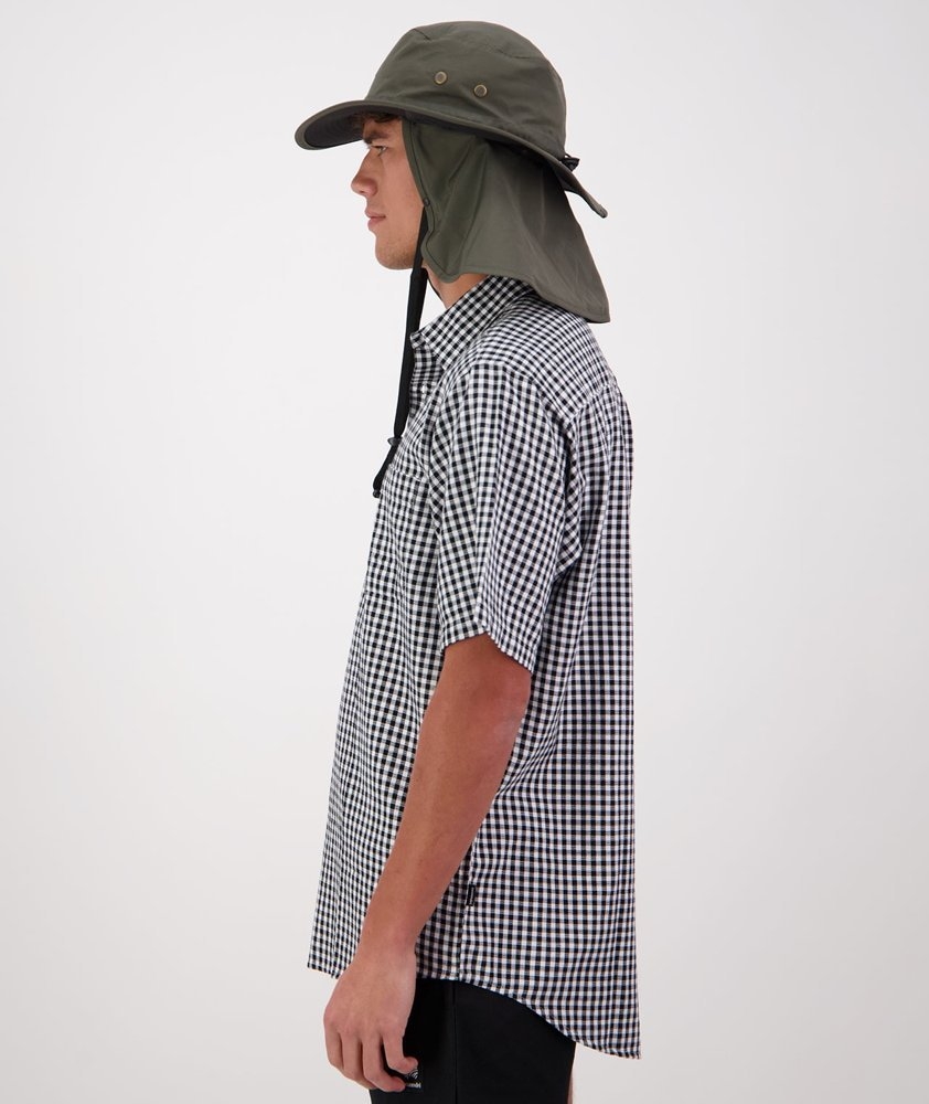 Swanndri Explorer Crushable Sun Hat Olive/Black