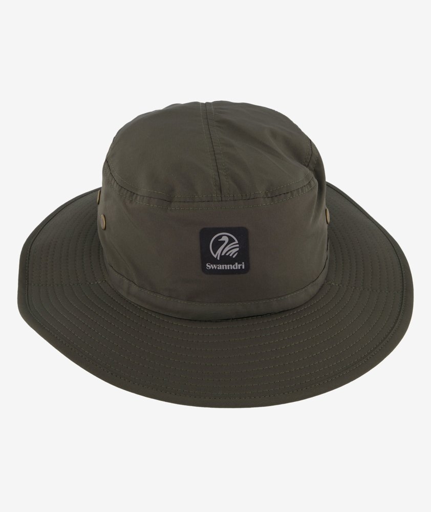 Swanndri Explorer Crushable Sun Hat Olive/Black