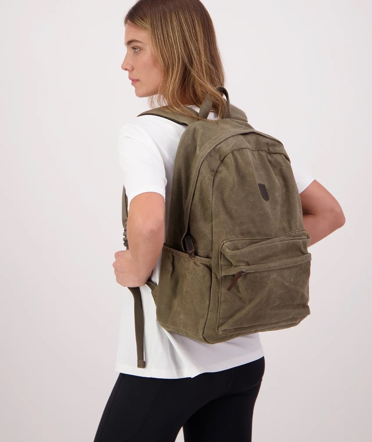 Swanndri Macetown Canvas Backpack Taupe 24L