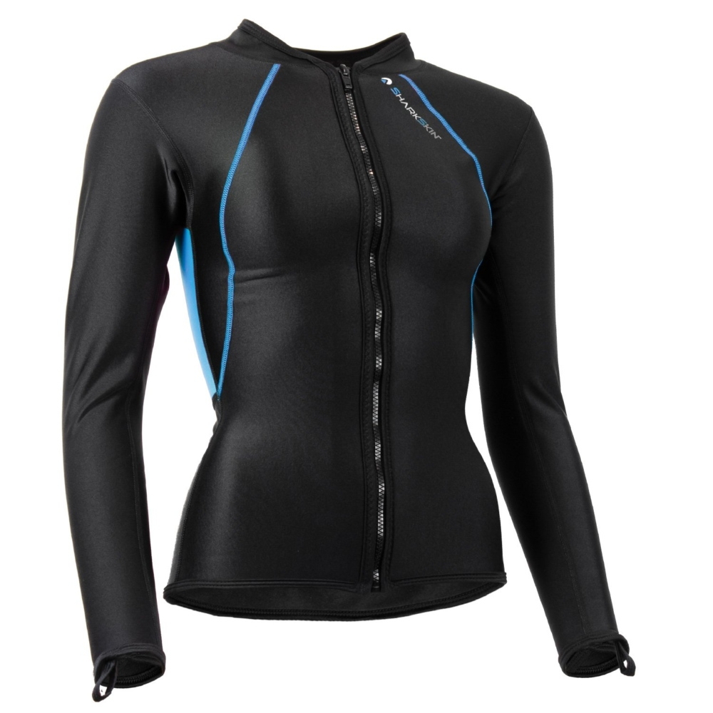 Sharkskin Chillproof Full Zip Womens Long Sleeve Rash Top