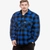 Swanndri Ranger Mens Wool Zip Front Bush Shirt Blue/Black Check Small
