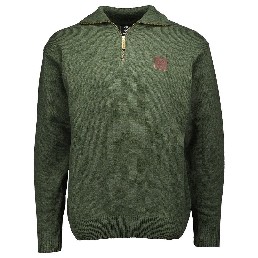 Swanndri Mens Mariner Wool Zip Neck Jersey