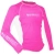 Sharkskin Rapid Dry Long Sleeve Top Pink/White 2XS