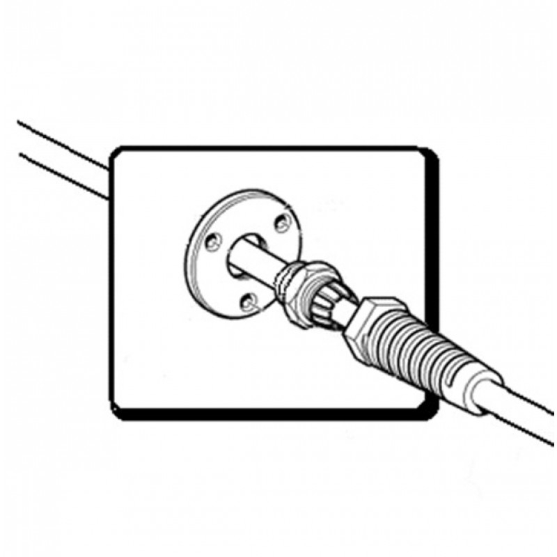 Hydraulic Bulkhead Hose Strain Reliever