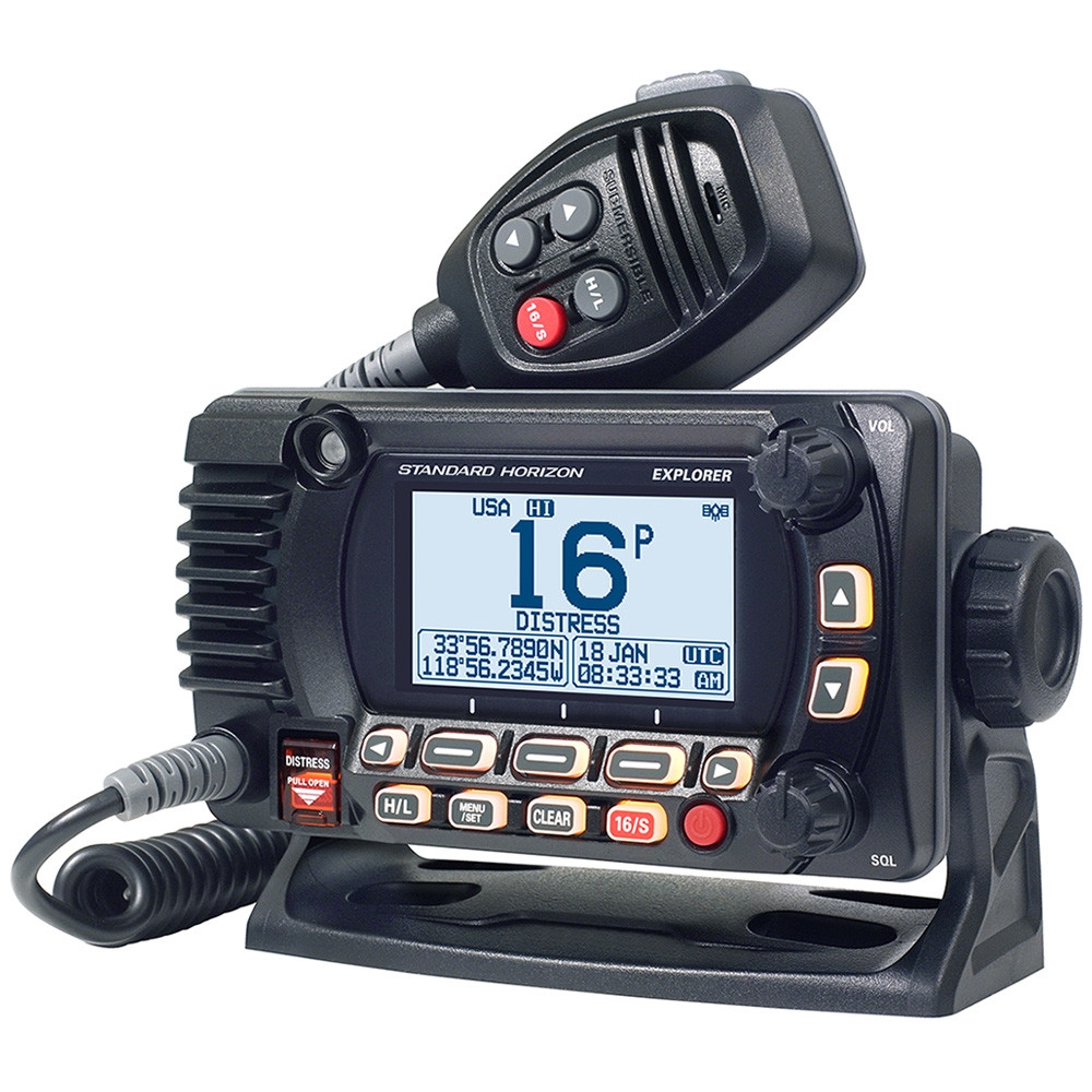 Standard Horizon Explorer GX1850GB Marine VHF Radio NMEA2000 Black 25W