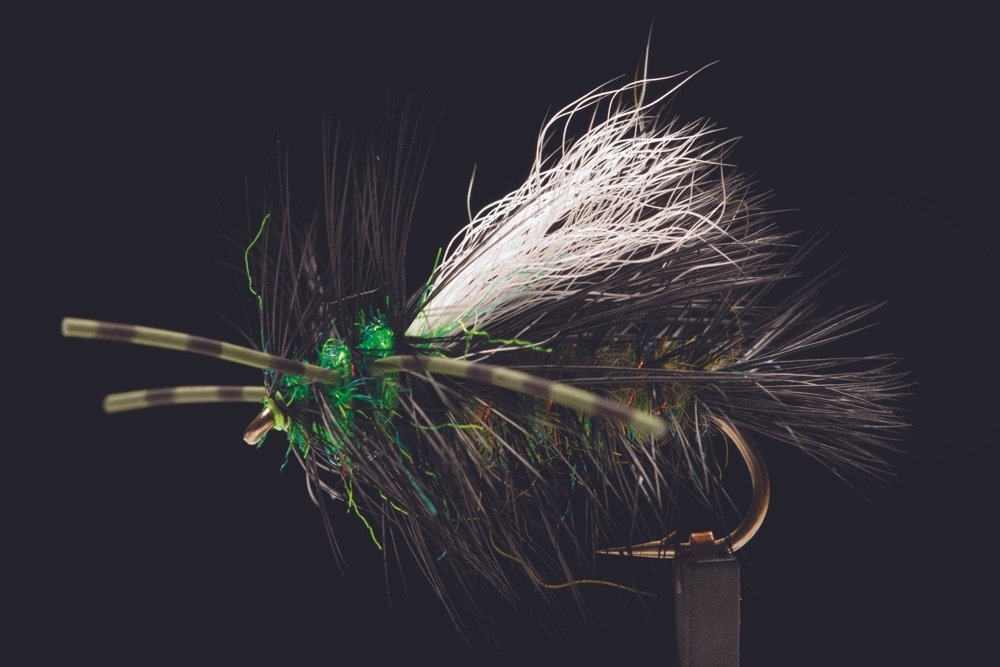 Manic Tackle Project X-Stimulator Black Dry Fly #8