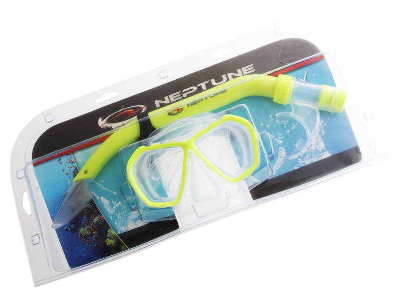 Neptune Escape Mask and Snorkel Combo PVC Yellow