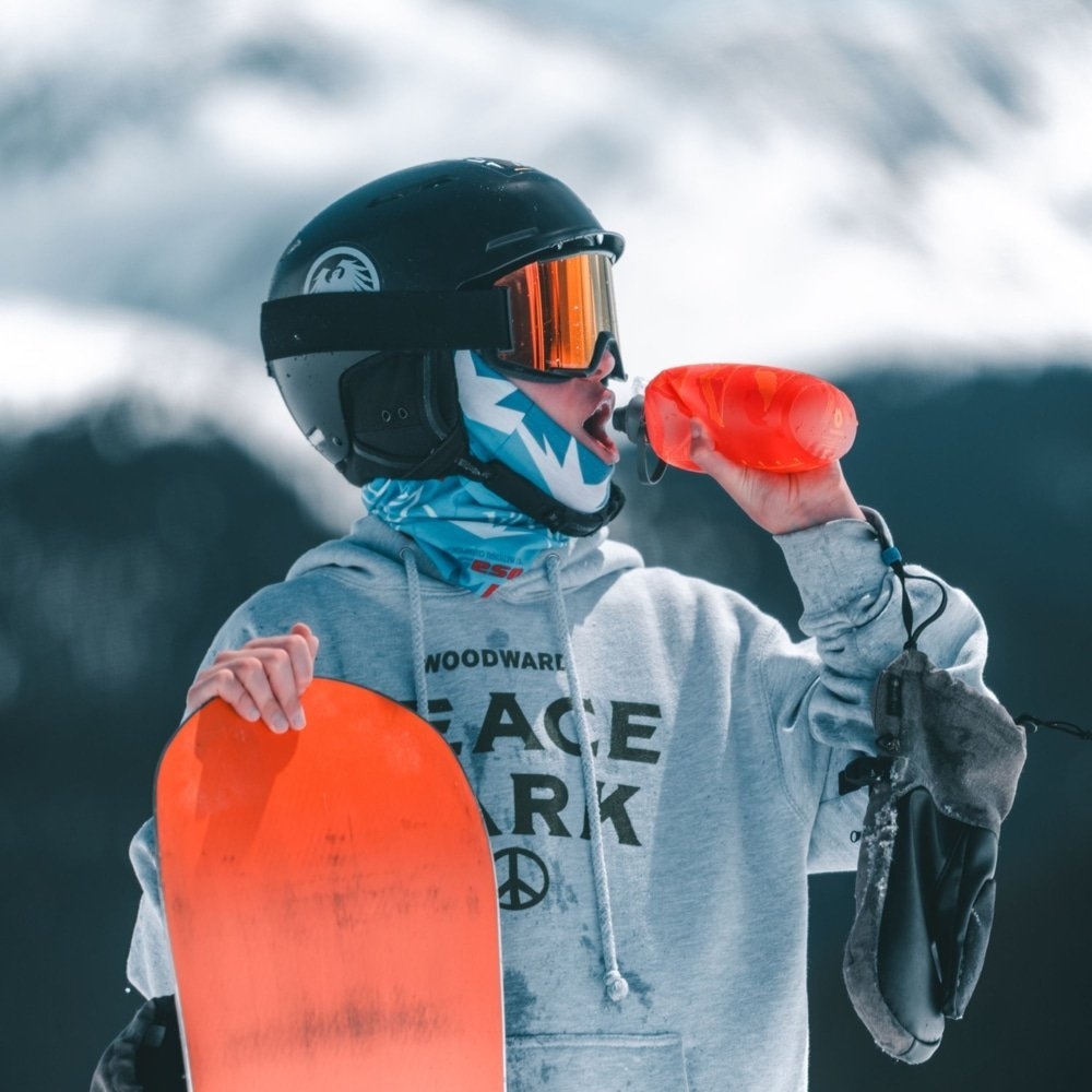 HydraPak Stow Collapsible Water Bottle 500ml Mammoth Mountain