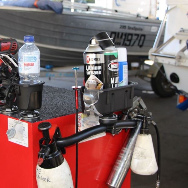 RAILBLAZA StowPod Storage Caddy with StarPort Kit Black