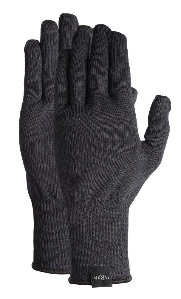 Rab Stretch Knit Gloves Black Medium
