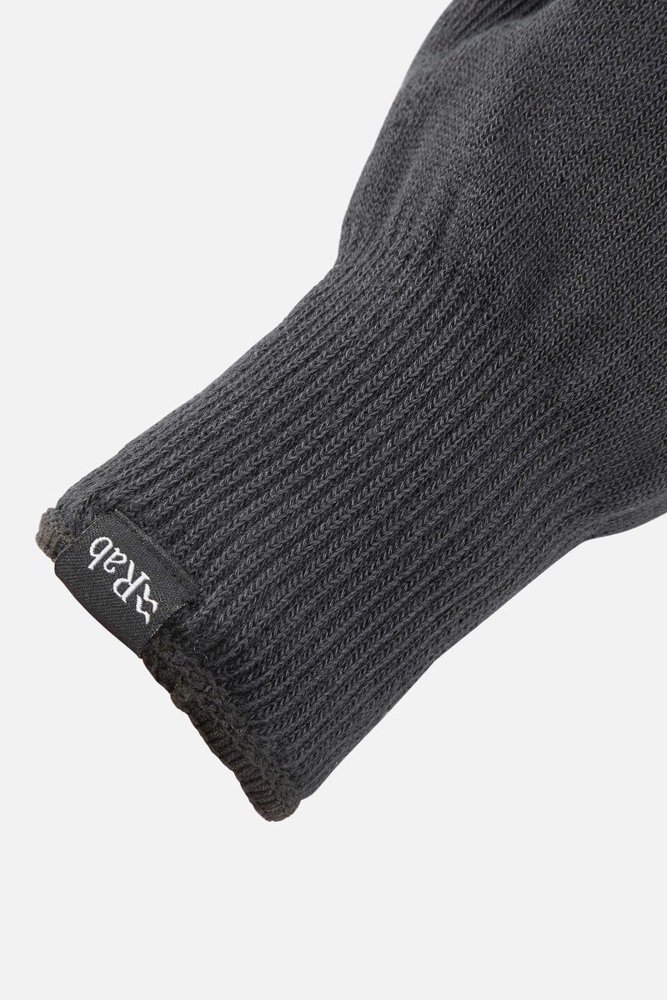 Rab Stretch Knit Gloves Black Medium