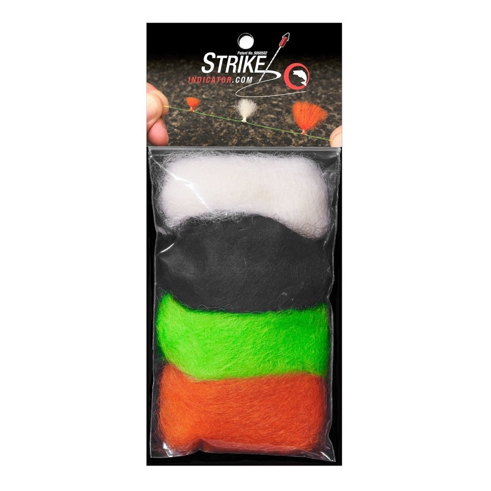 NZ Strike Indicator Loose Wool Pack Mixed Colours