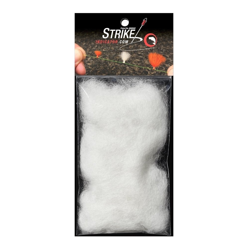 NZ Strike Indicator Loose Wool Pack Stealthy White