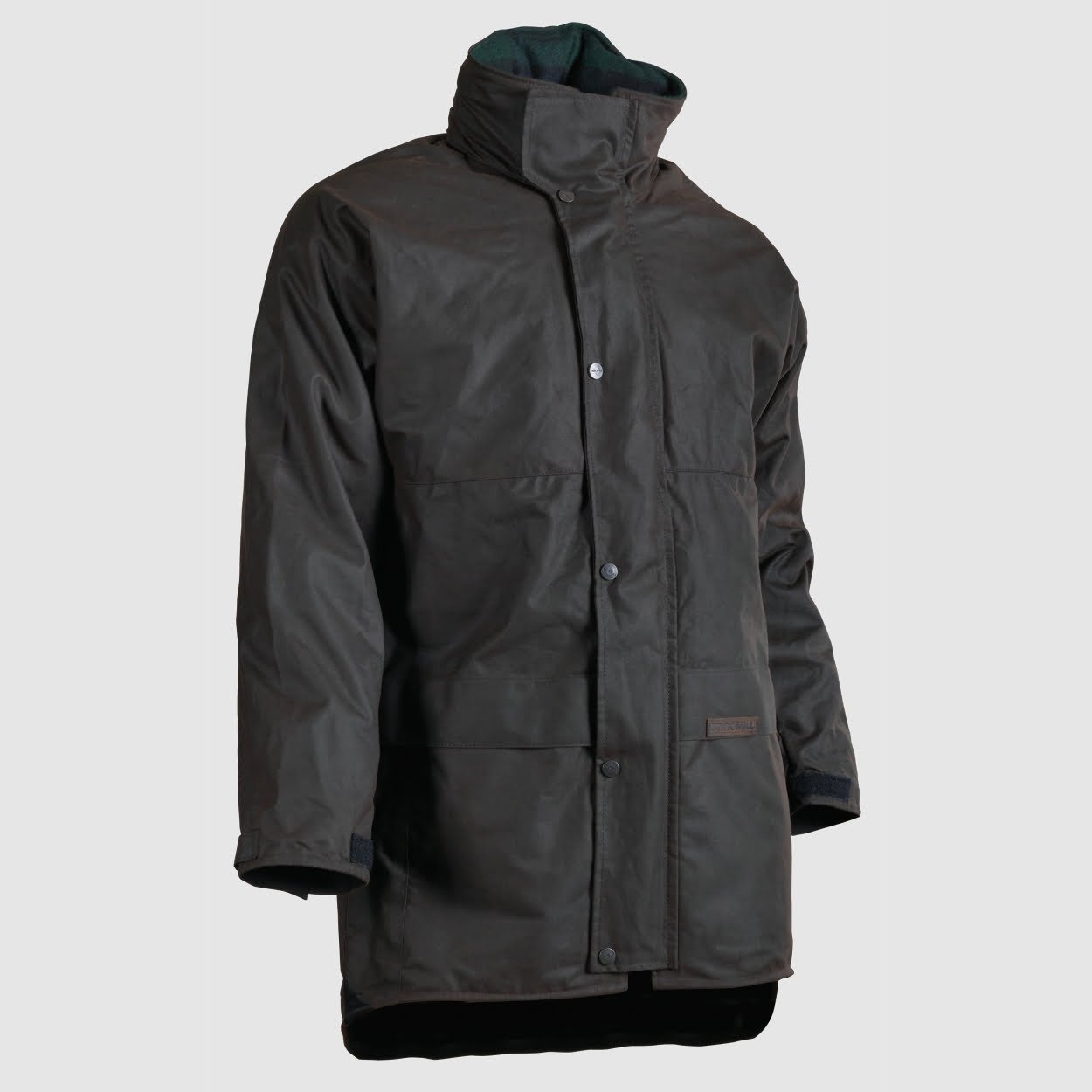 Styx Mill Oilskin Brown Wool Lined Pursuits Coat