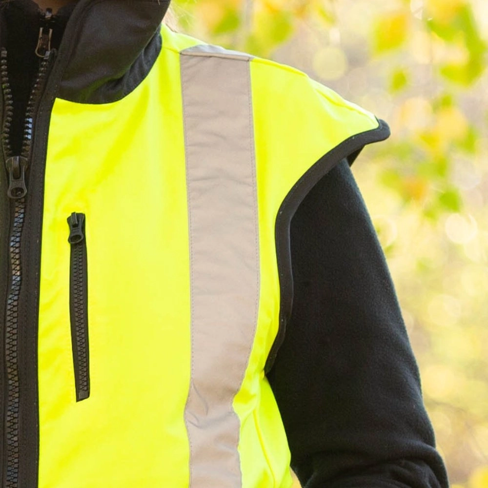 Styx Mill Hi-Vis Oilskin Fur Lined Vest Styx Mill Hi-Vis Oilskin Fur Lined Vest