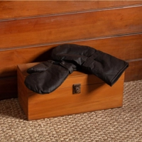 Styx Mill Oilskin Fur Lined Mittens Brown L Thumbnail Styx Mill Oilskin Fur Lined Mittens Brown L