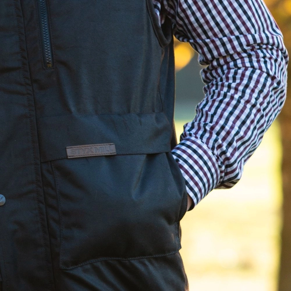 Styx Mill Oilskin Multi Pocket Outdoor Vest Styx Mill Oilskin Multi Pocket Outdoor Vest