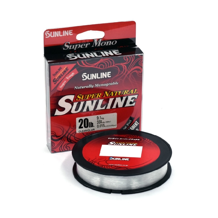 Sunline Super Natural Monofilament 330yd Clear 20lb