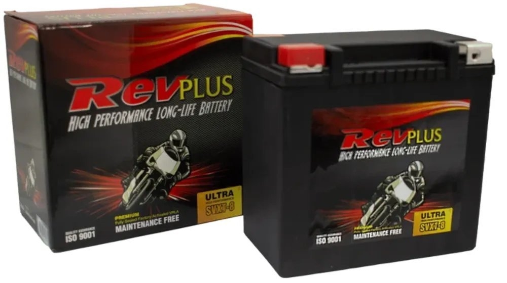 RevPlus SVXT-8 Ultra High Performance AGM Battery YTX14-BS 12V 14Ah 230CCA