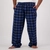 Swanndri Westend V2 Mens Sleep Trousers Blue/Black Check Small