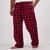 Swanndri Westend V2 Mens Sleep Trousers Red/Black Check Small