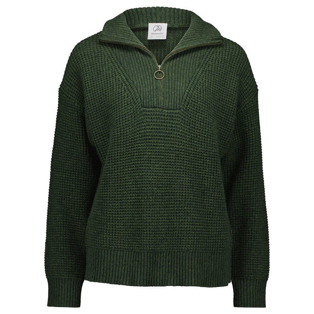 Swanndri Darlinghurst Womens Zip Jumper Dark Olive Size 14