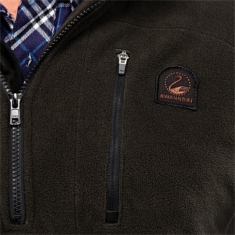 Swanndri Mens High Rock Fleece Jersey with Waterproof Backing