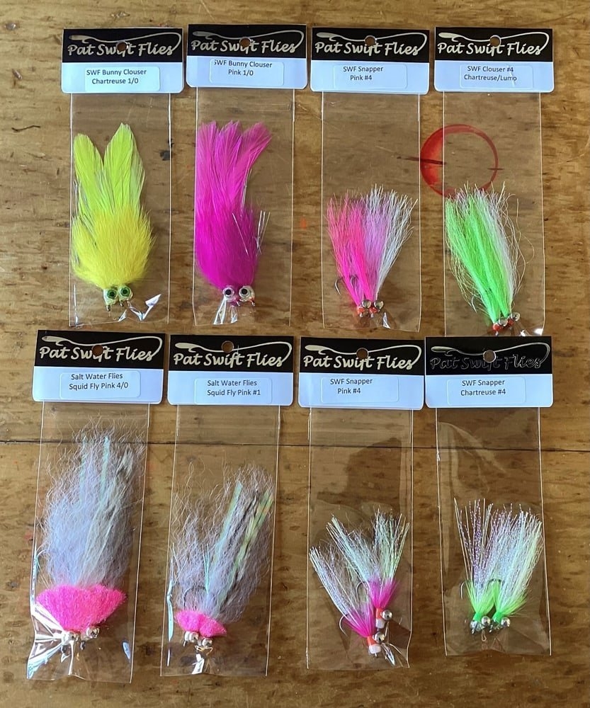 Pat Swift Saltwater Fly Squid Pink 4/0