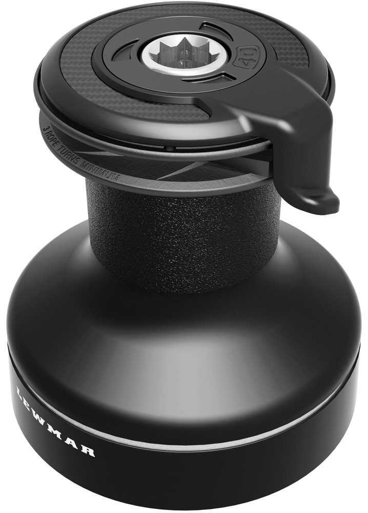 Lewmar 50ST EVO Race Self Tailing Manual Winch Alloy Black