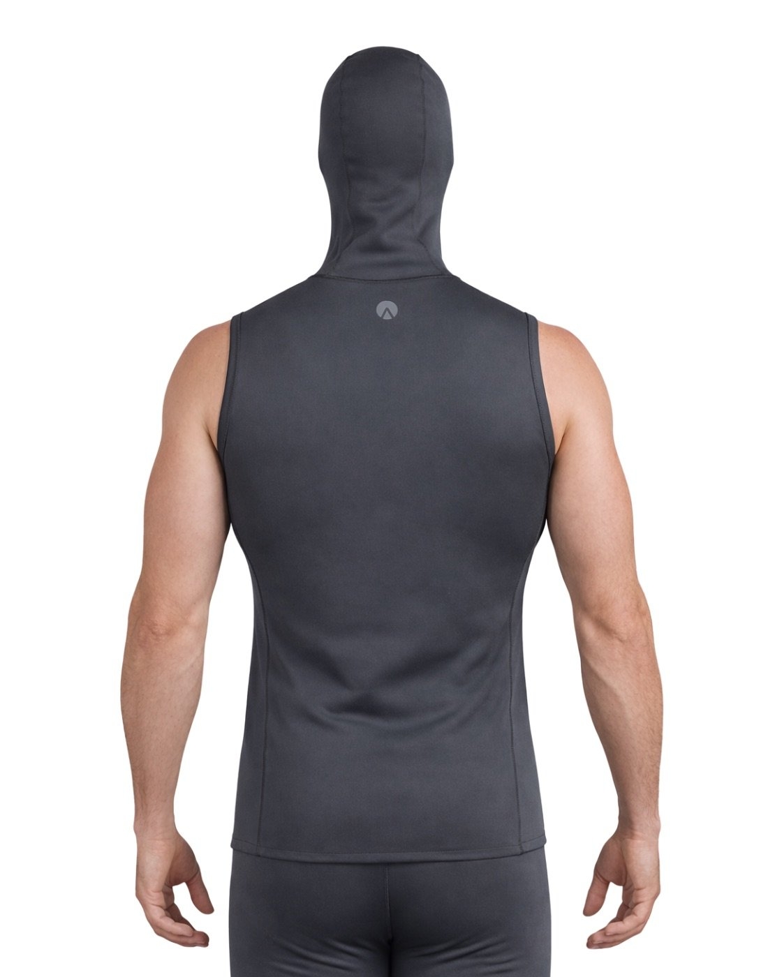 Sharkskin T2 Chillproof Mens Full Zip Hooded Vest Titanium UPF50+