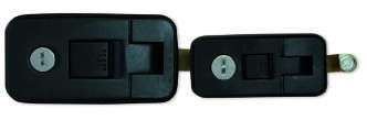 Trojan Flush Mount Lock Large Black