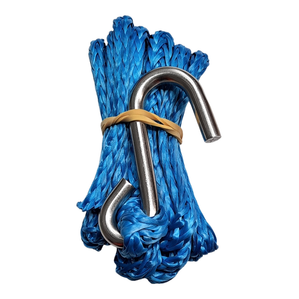 Trojan Heavy Duty Trailer Winch Rope Blue Loose