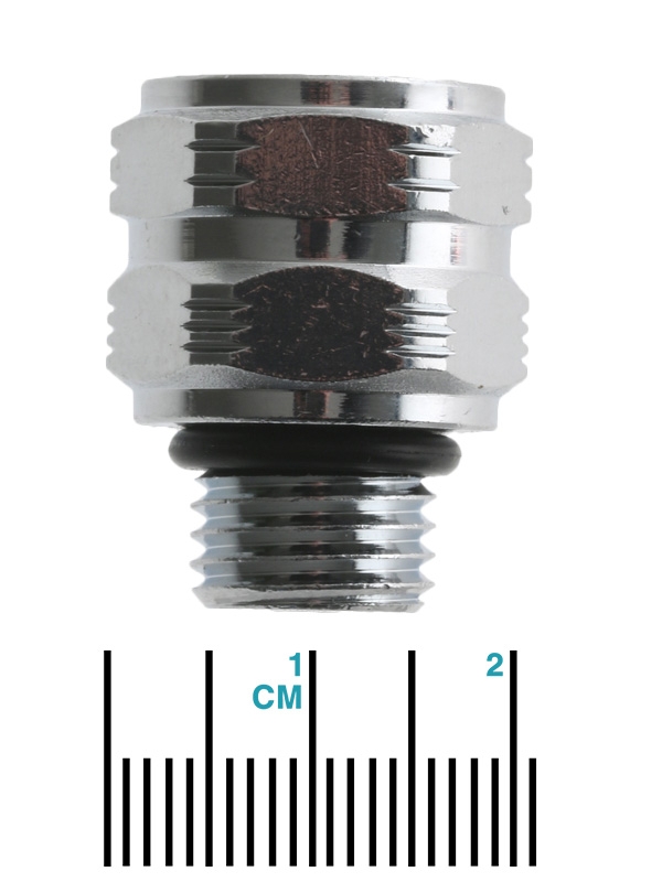 First Stage Dive Regulator to Hose Thread Adapter Male 7/16-20 to Female 3/8-24