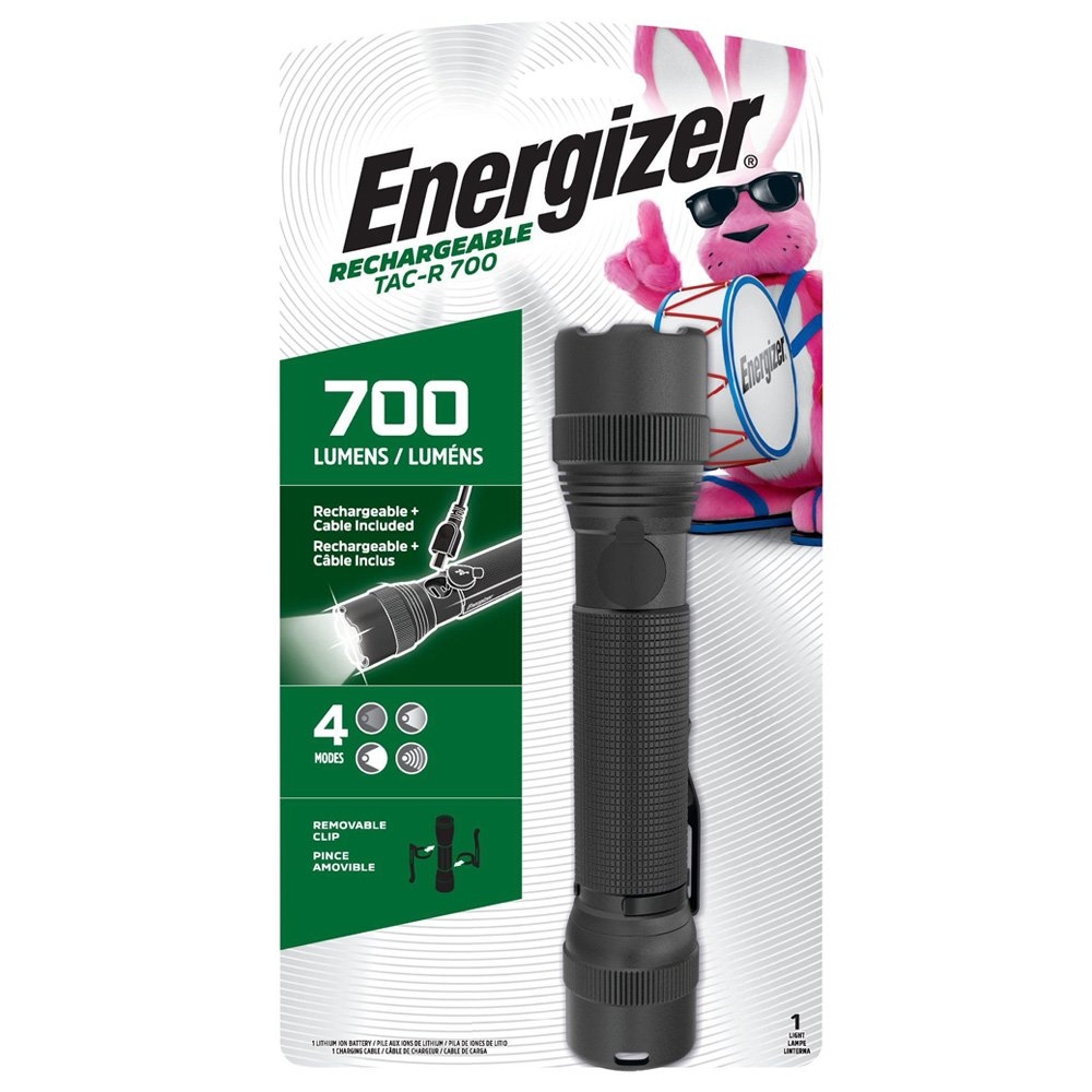 Energizer TAC-R 700 Rechargeable Metal Tactical LED Torch 700LM