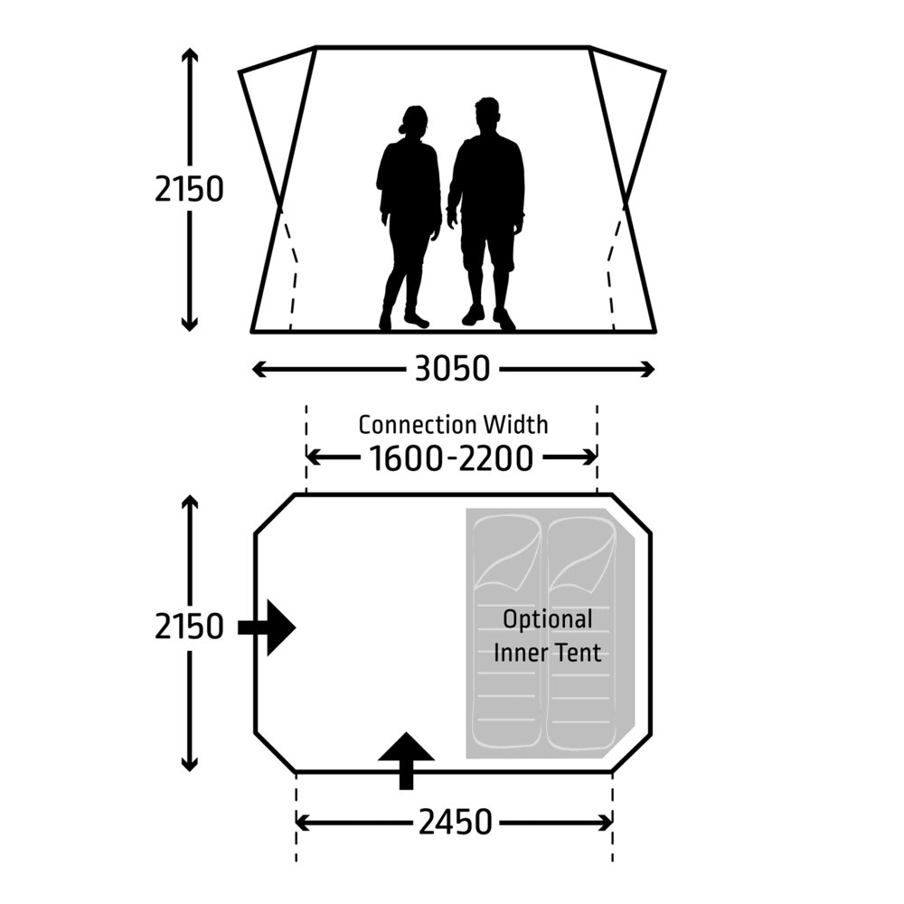 Kampa Tailgater AIR Inflatable SUV Awning