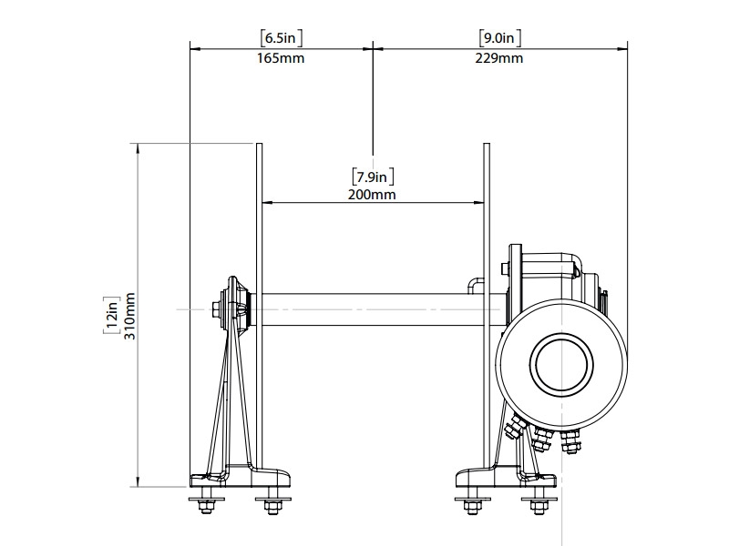 Maxwell Tasman 8 Drum Winch 12-24v